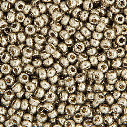 Miyuki Seed Beads  8-0 Duracoat GLVZD Lt.Pewter