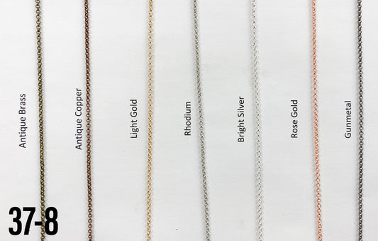 Brass 2mm Rolo Chain Gunmetal (yard)
