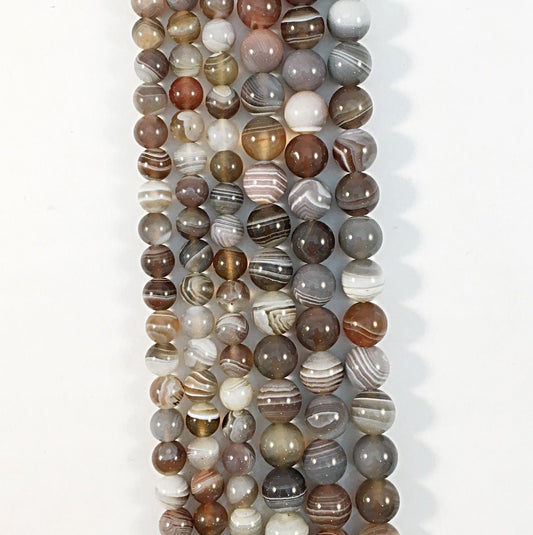 Natural Botswanna Agate Beads 4mm