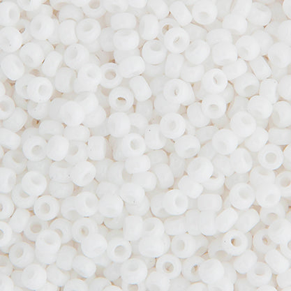 Miyuki Seed Beads 8-0 Chalk White OP.