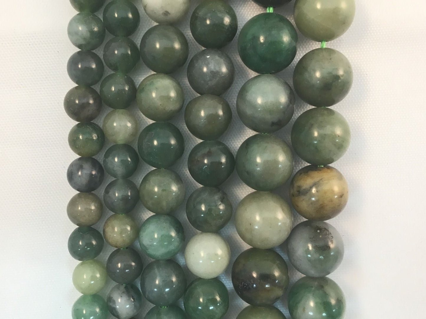 Natural African Green Jade Beads 8mm