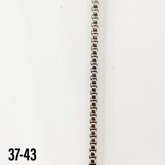 304 Stainless Steel 1.5mm Box Link Chain (yard)