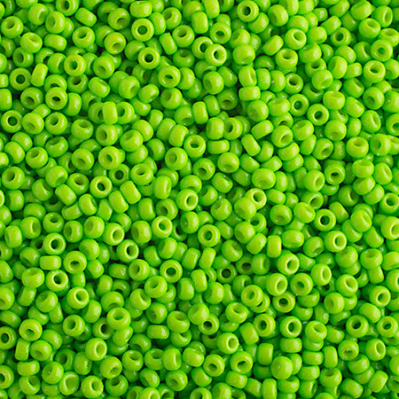 Miyuki Seed Beads  11-0 Bright Lime OP. Duracoat