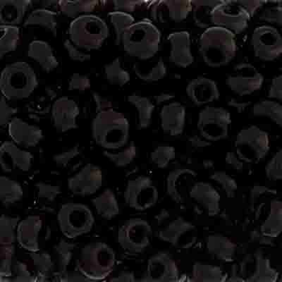 Czech Seed Beads 4-0 OP. BLACK