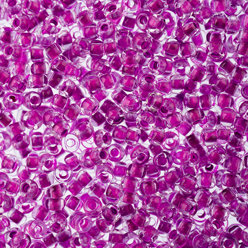 Czech Seed Beads 11-0 Crystal C-L Neon Purple 23g Vial