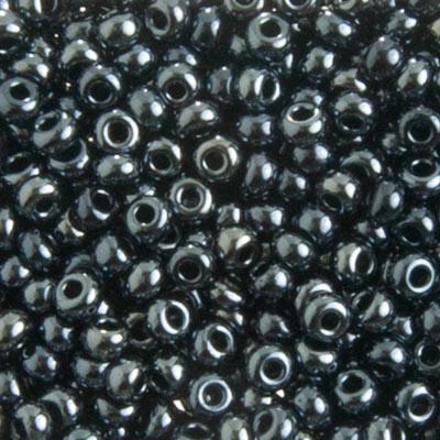 Czech Seed Beads 8-0 MET. GUNMETAL