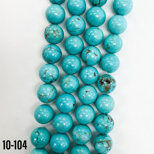 Natura XinjingTurquoise Beads 10mm