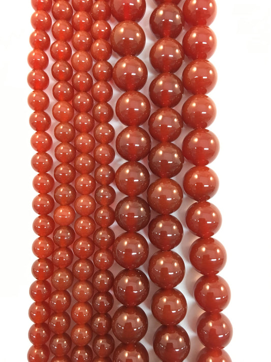 Natural Carnelian Agate Beads 10mm