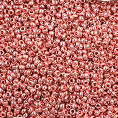 Czech Seed Beads 11-0 Metallic Pink Solgel 23g Vial