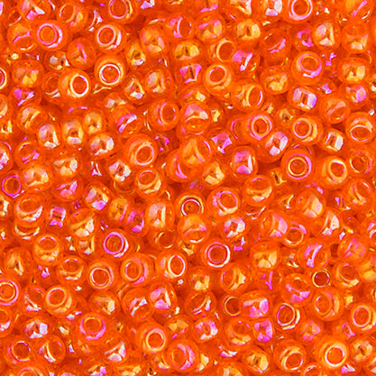 Miyuki Seed Beads  11-0 Lt.Orange TR. AB