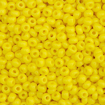 Czech Seed Beads 8-0 OP. LEMON YELLOW