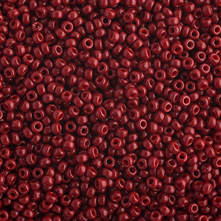 Miyuki Seed Beads  11-0 LT. Maroon OP. Duracoat