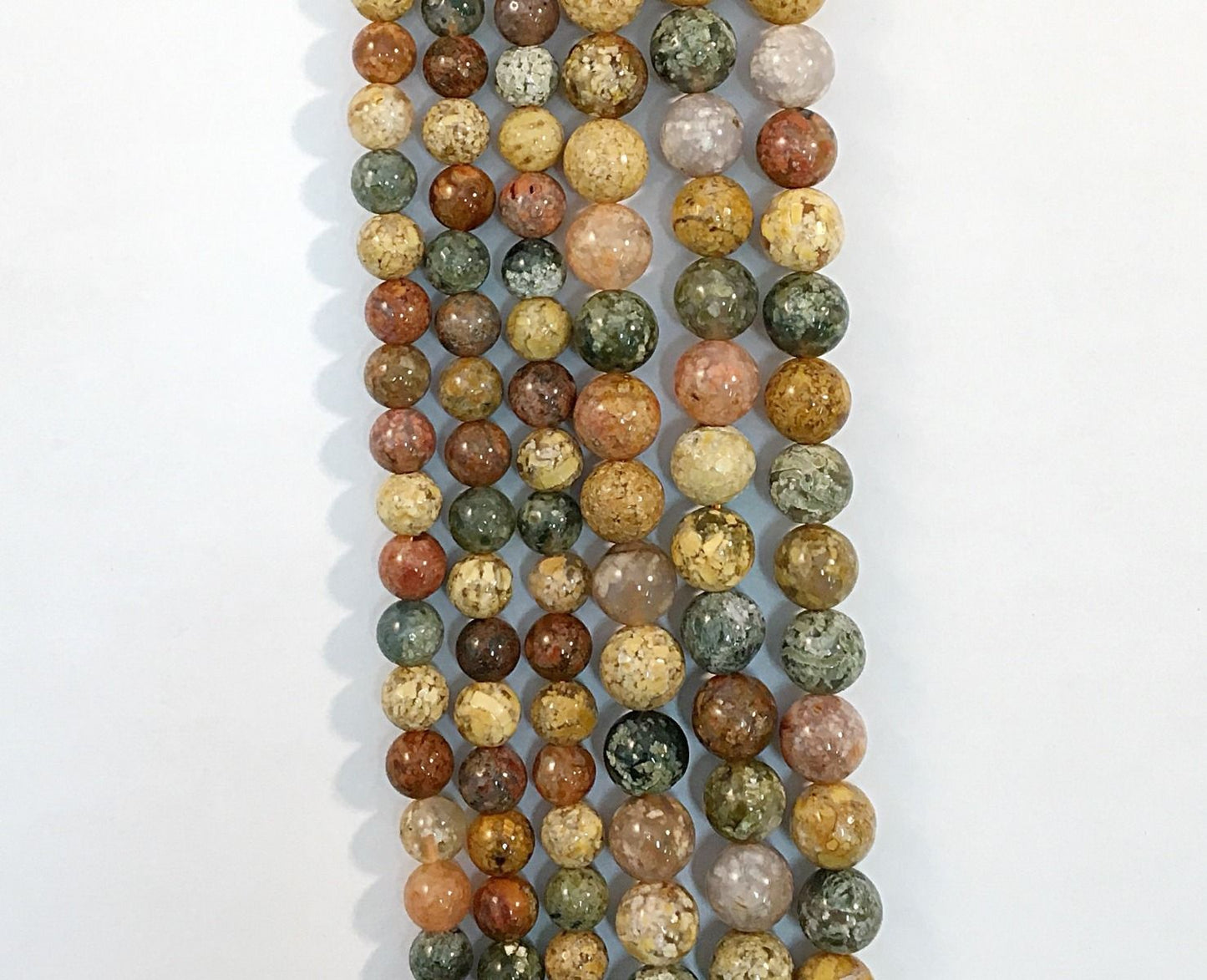 Natural Ocean Agate Multi colour 8mm