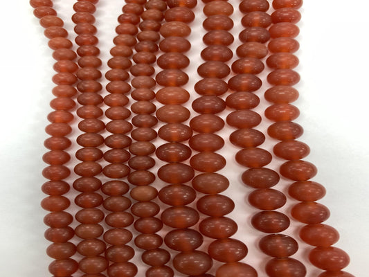 Natural Matte Carnelian Beads 6mm