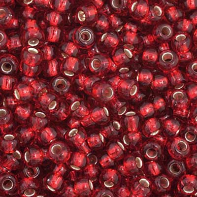 Czech Seed Beads  11-0 Medium Red S-L