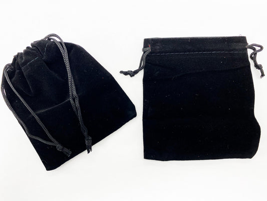 Velvet Gift Bags Black, 2pc.