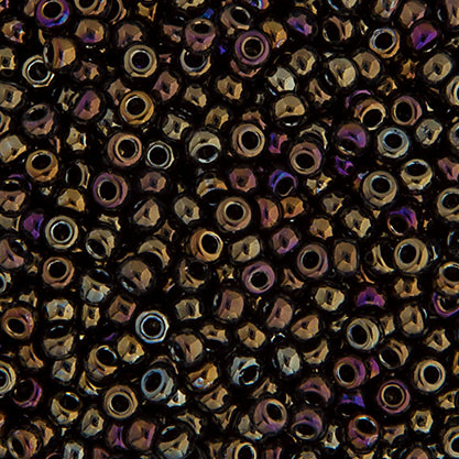 Miyuki Seed Beads  15-0 Brown OP. Iris