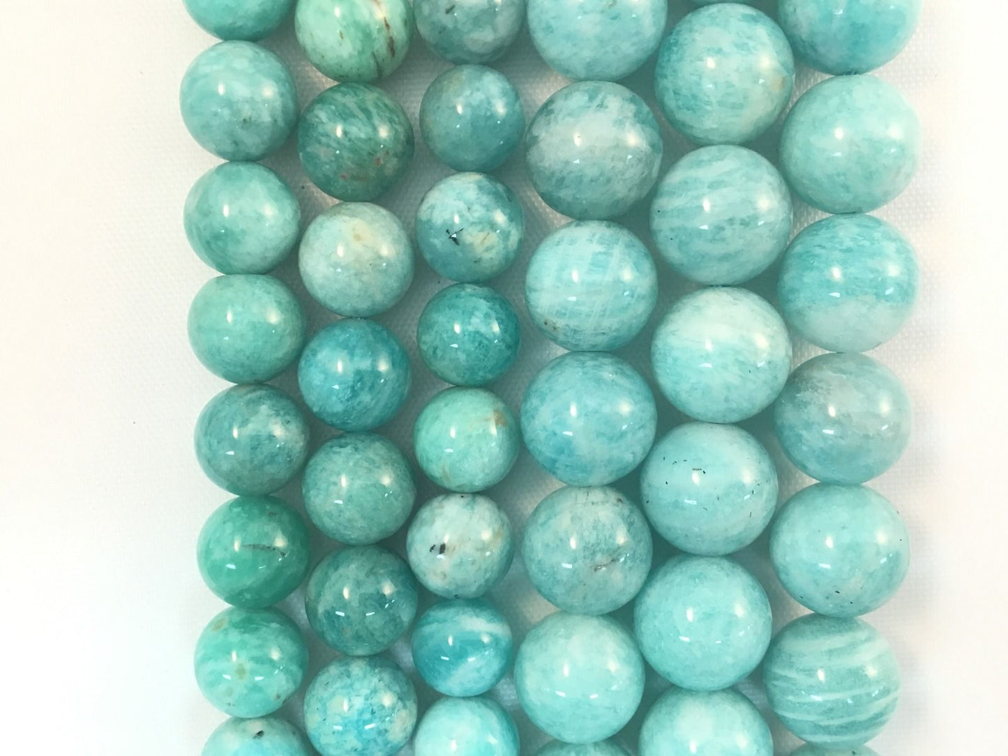 Natural Blue Amazonite Beads 6mm