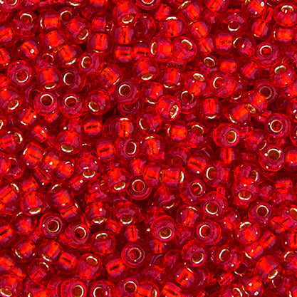 Miyuki Seed Beads  6-0 Flame Red S-L