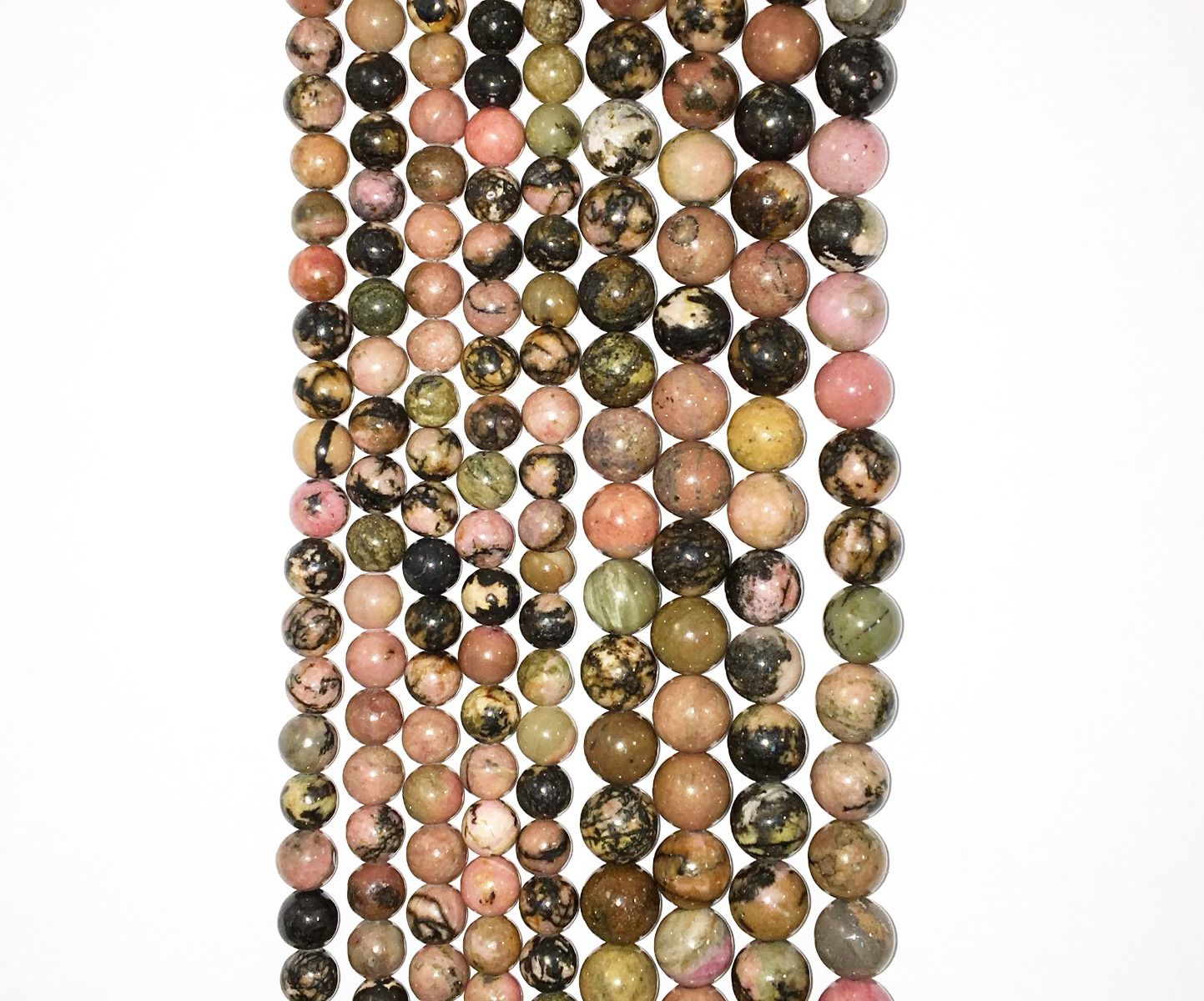 Natural Rhodanite Beads 8mm