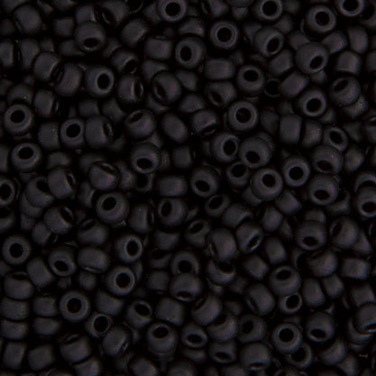 Miyuki Seed Beads 8-0 Black Matte