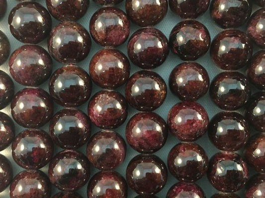 Natural Garnet Beads 8mm