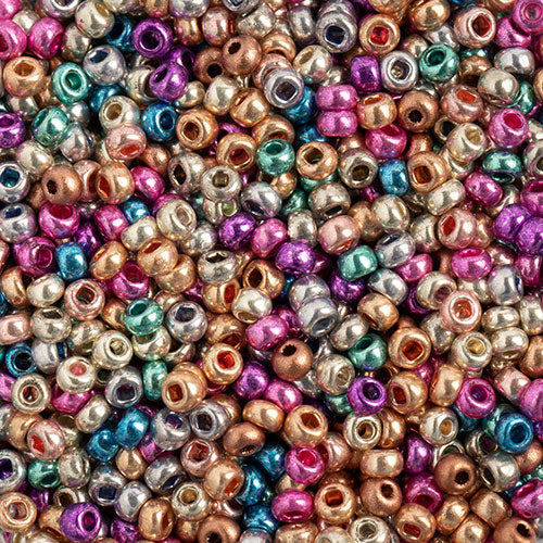 Czech Seed Beads 10-0 MET. MULTI