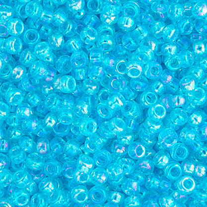 Miyuki Seed Beads  11-0 Dark Aqua TR. AB