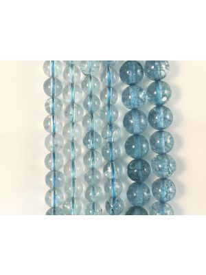 Natural-CE Blue Aura Quartz Beads 8mm