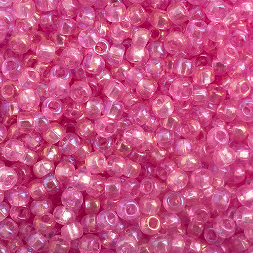 Czech Seed Beads  10-0 TR.LILAC RAINBOW AB