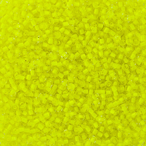 Czech Seed Beads 10-0 Crystal C-L Neon Yellow