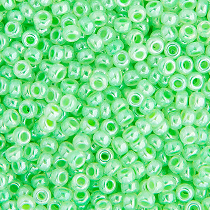 Miyuki Seed Beads  11-0 LT. Crystal Green