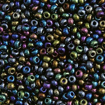 Czech Seed Beads 10-0 MET. IRIS MULTI