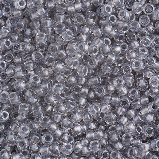 Miyuki Seed Beads 8-0 Spkl Pewter Lined Crystal