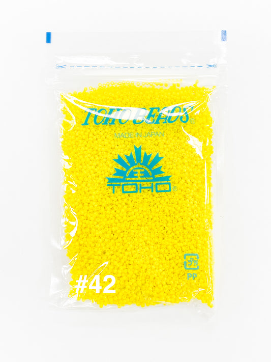Yellow Opaque 11-0 Toho Seed Beads