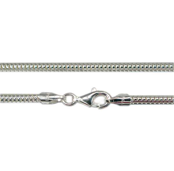 Sterling Silver Snake Link 20"