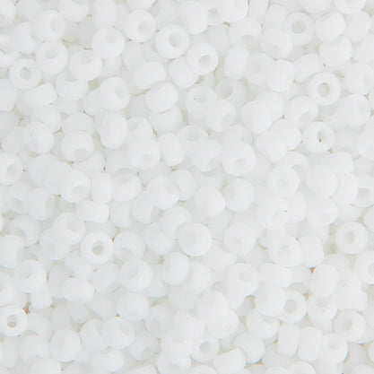 Miyuki Seed Beads  6-0 Chalk White OP. Matte