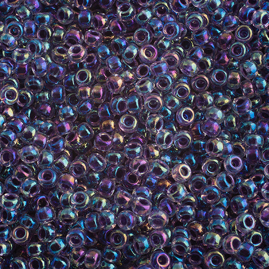 Miyuki Seed Beads  6-0 Amethyst Lined Crystal AB