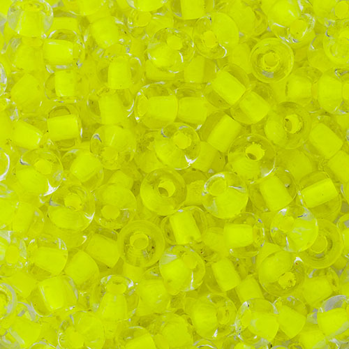 Czech Seed Beads 6-0 Crystal C-L Neon Yellow
