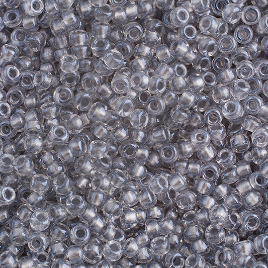 Miyuki Seed Beads  11-0 Spkl Pewter Lined Crystal