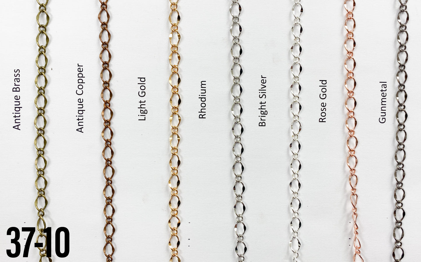 Brass Curb Linked Chain Anti Brass (yard)