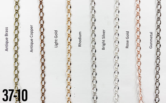 Brass Curb Linked Chain Anti Copper (yard)