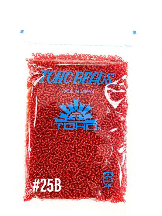 Ruby Silverlined 11-0 Toho Seed Beads