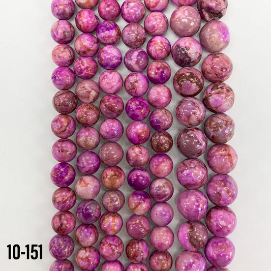 Natural Howlite Dyed Purple 6mm