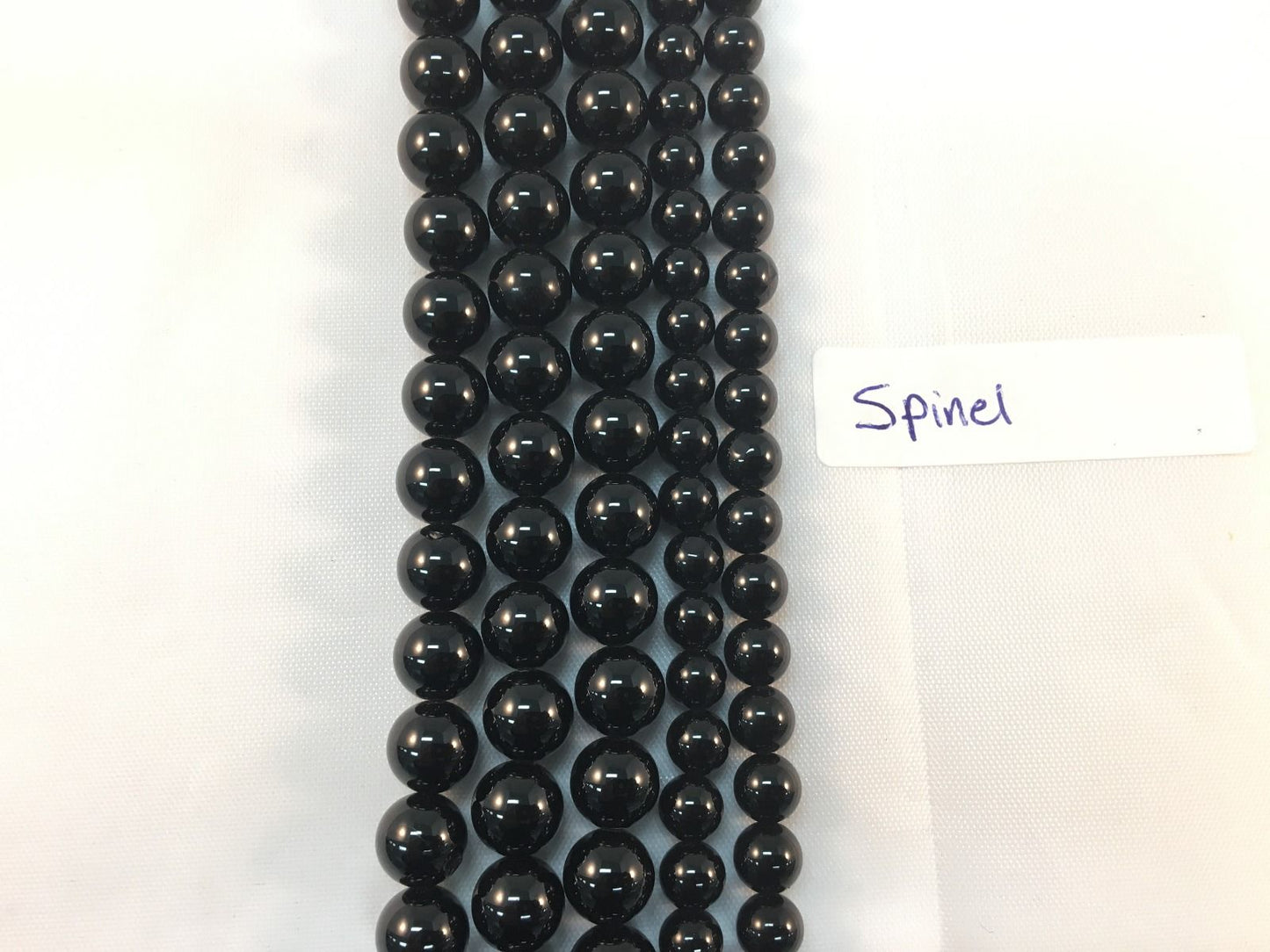 Natural Black Spinel Beads 8mm