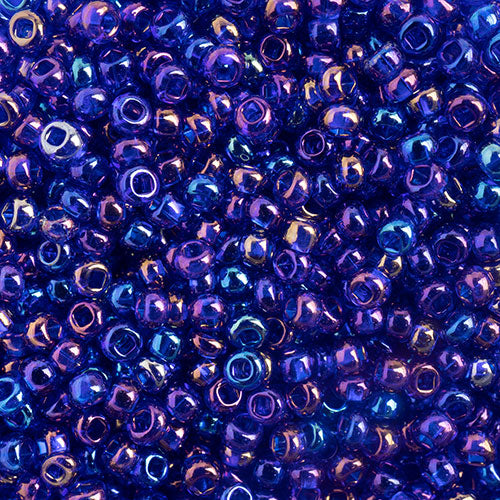 Czech Seed Beads  10-0 TR.IRIS NAVY BLUE