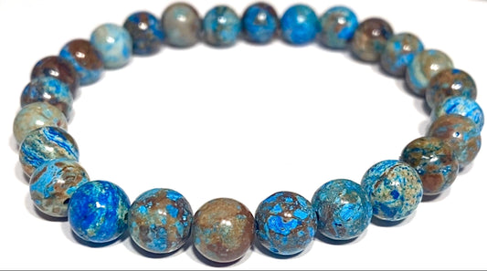 Natural Blue Decorative Agate Beads