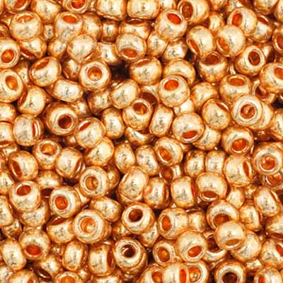Czech Seed Beads  11-0 Gold MET.