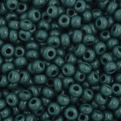 Czech Seed Beads 11-0 OP Dark Green 23g Vial