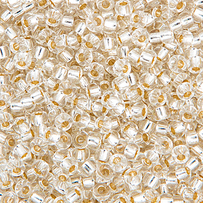 Miyuki Seed Beads 6-0 Crystal S-L